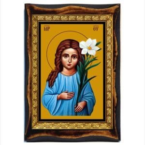Virgin Mary three years old
