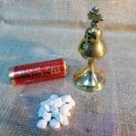 Thurible metal censer, 50 gr of Incense Resin and 6 pcs Charcoal Disc Tablets -Censer Bronze Orthodox Catholic Byzantine Christianity Church