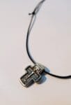 Double Sided Old Sterling Silver Cross Jesus Christ Crucifix Necklace for Mens, Womens and Childrens Orthodox Roman Christian Catholic