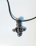 Double Sided Old Sterling Silver Cross Jesus Christ Crucifix Necklace for Mens, Womens and Childrens Orthodox Roman Christian Catholic