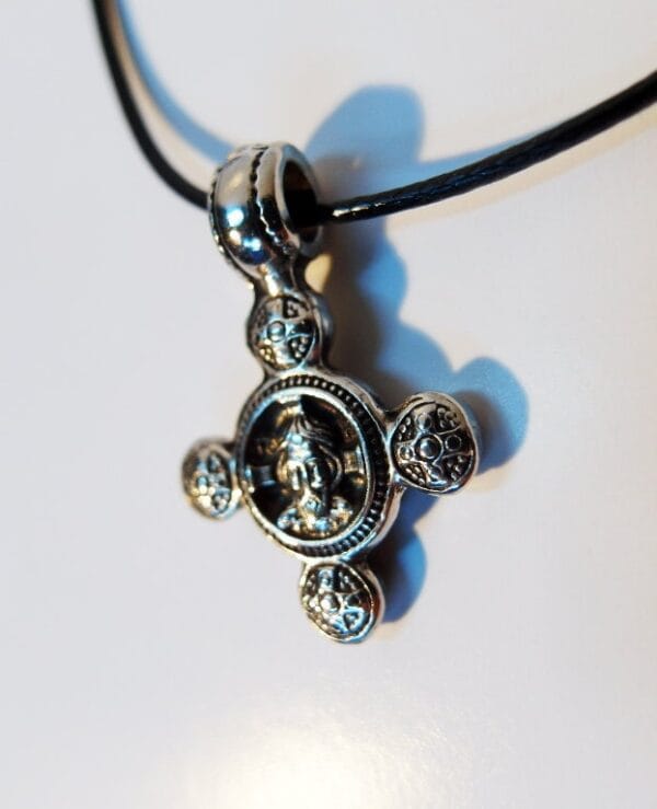 Double Sided Old Sterling Silver Cross Jesus Christ Crucifix Necklace for Mens, Womens and Childrens Orthodox Roman Christian Catholic