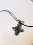 Double Sided Old Sterling Silver Cross Jesus Christ Crucifix Necklace for Mens, Womens and Childrens Orthodox Roman Christian Catholic