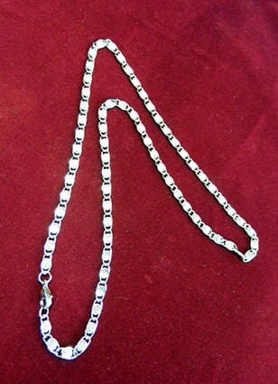 Necklace chain steel silver