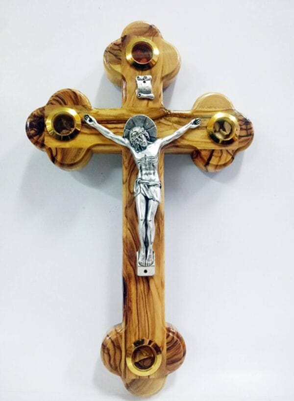 Olive Wood Cross Crucifix from Jerusalem