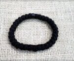 Prayer Rope 33 knots wool black bead, blessed with Holy Μyrrh