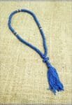Prayer Rope 100 knots Blue silk thread with blue and gold beads with Holy anointing oil