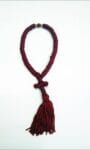 Prayer Rope 50 knots Red silk thread with red and gold beads with Holy anointing oil