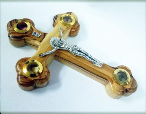 Olive Wood Cross Crucifix from Jerusalem
