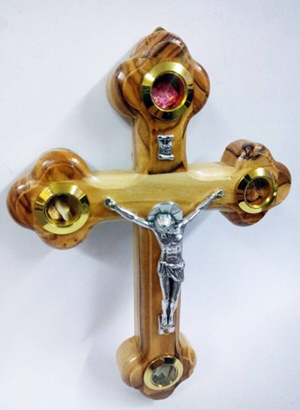 Olive Wood Cross Crucifix from Jerusalem