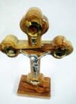 Vintage Olive Wood Crucifix from Jerusalem