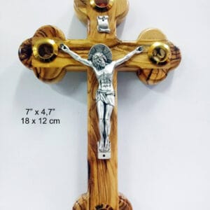Olive Wood Cross Crucifix from Jerusalem