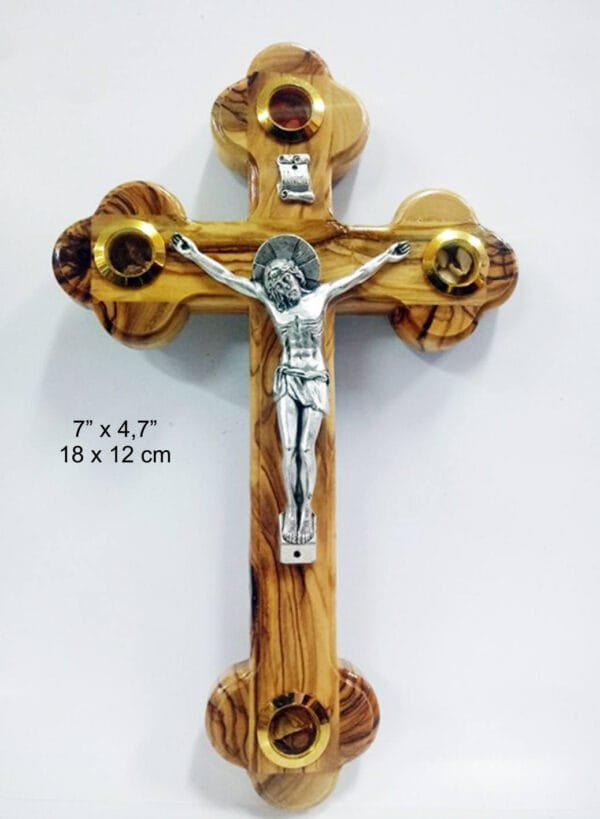 Olive Wood Cross Crucifix from Jerusalem