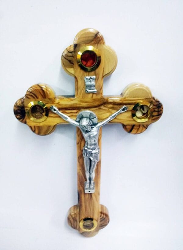 Olive Wood Cross Crucifix from Jerusalem