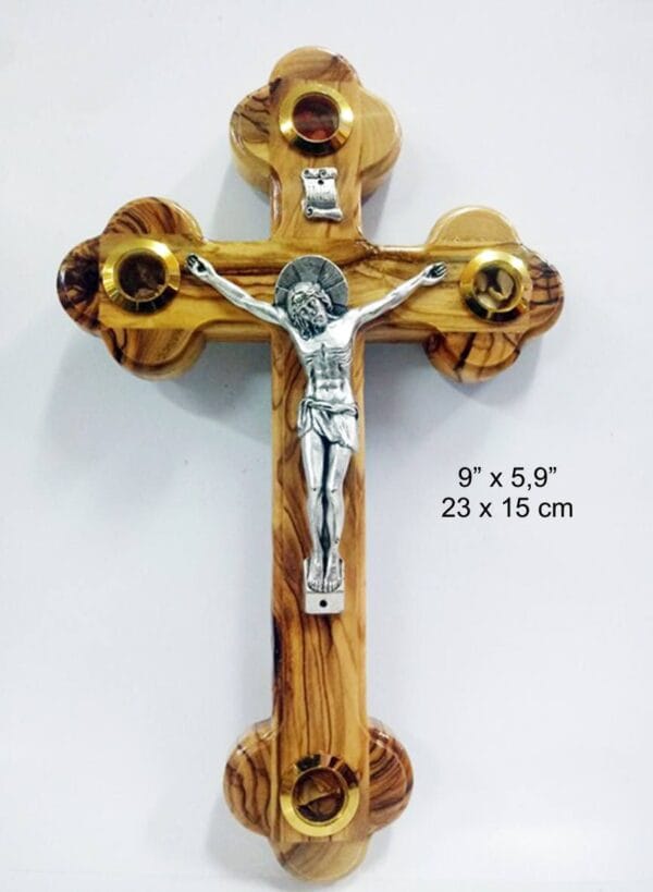 Olive Wood Cross Crucifix from Jerusalem