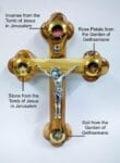 Olive Wood Cross Crucifix from Jerusalem