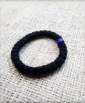 Prayer Rope 33 knots wool blue bead, blessed with Holy Μyrrh