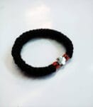 Prayer Rope 33 knots Elastic silver cross with Holy anointing oil