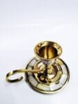 Antique Bronze Candlesticks & mother of pearl-candelabrum bronze-candleholder nacre-candelabra metal bronze Orthodox Catholic Christianity
