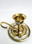 Antique Bronze Candlesticks & mother of pearl-candelabrum bronze-candleholder nacre-candelabra metal bronze Orthodox Catholic Christianity