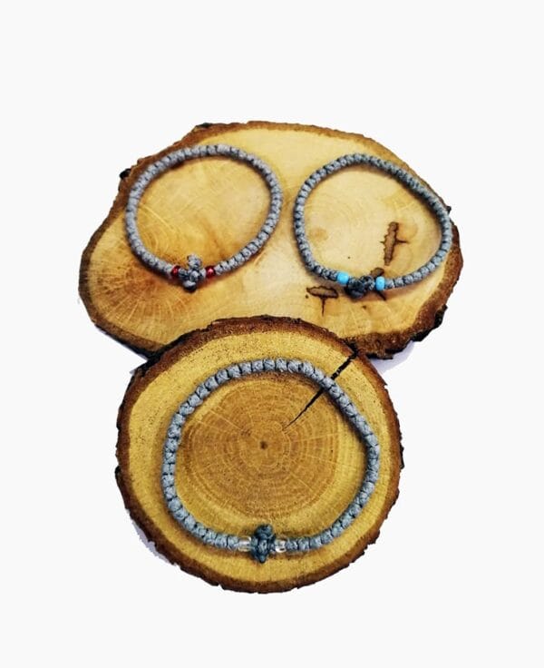 Prayer Rope Grey 50 knots silk