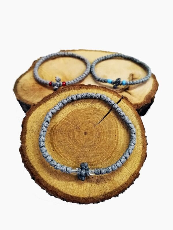 Prayer Rope Grey 50 knots silk