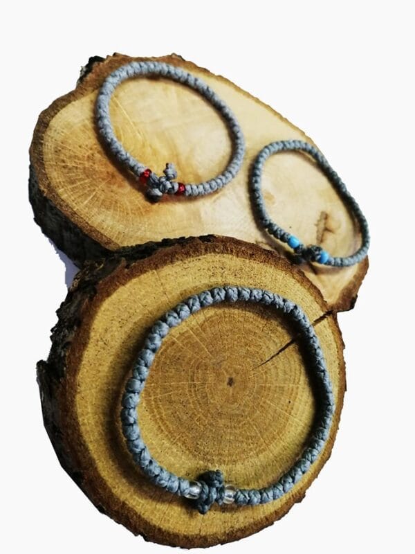 Prayer Rope Grey 50 knots silk