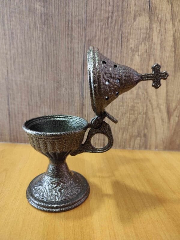 Outdoor Gray Dark Metal Censer