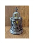 Gray Standing Church Oil Lamp
