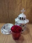 Silver Standing Church Oil Lamp
