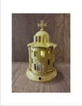 Gold Standing Church Oil Lamp