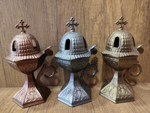Outdoor Gray Metal Censer