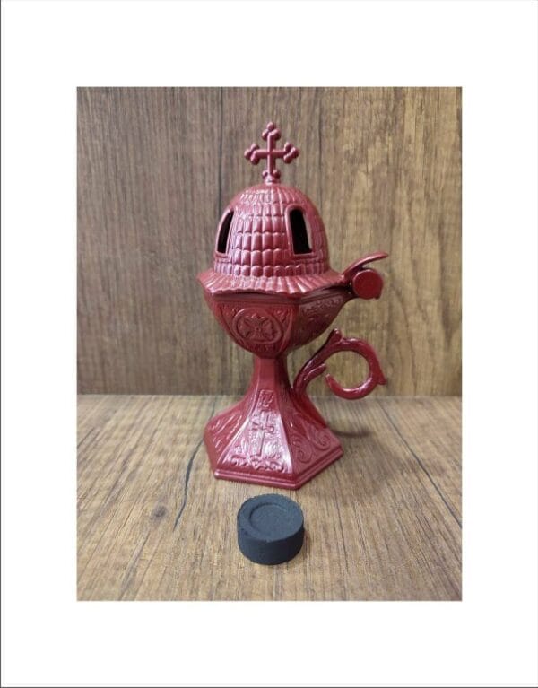Outdoor Red Metal Censer