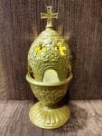 Gold Standing Oil Lamp