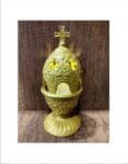 Gold Standing Oil Lamp