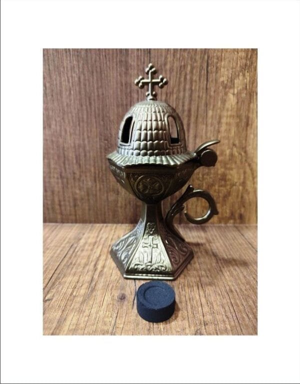 Outdoor Old Gold Metal Censer