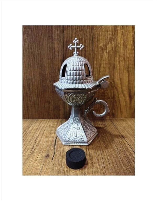 Outdoor Silver Metal Censer