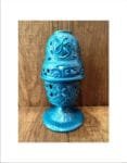 Blue Standing Oil Lamp