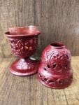 Red Standing Oil Lamp