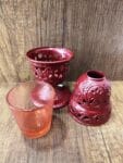 Red Standing Oil Lamp