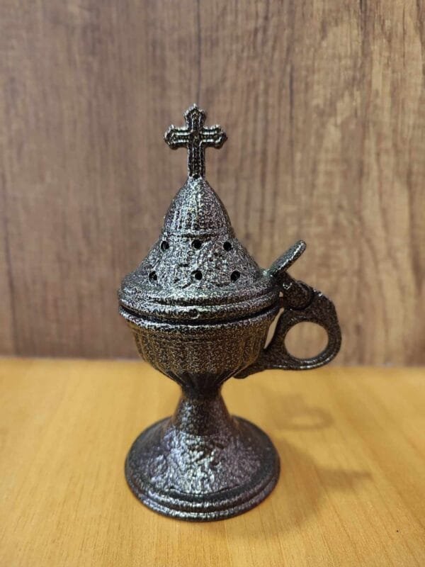 Outdoor Gray Dark Metal Censer