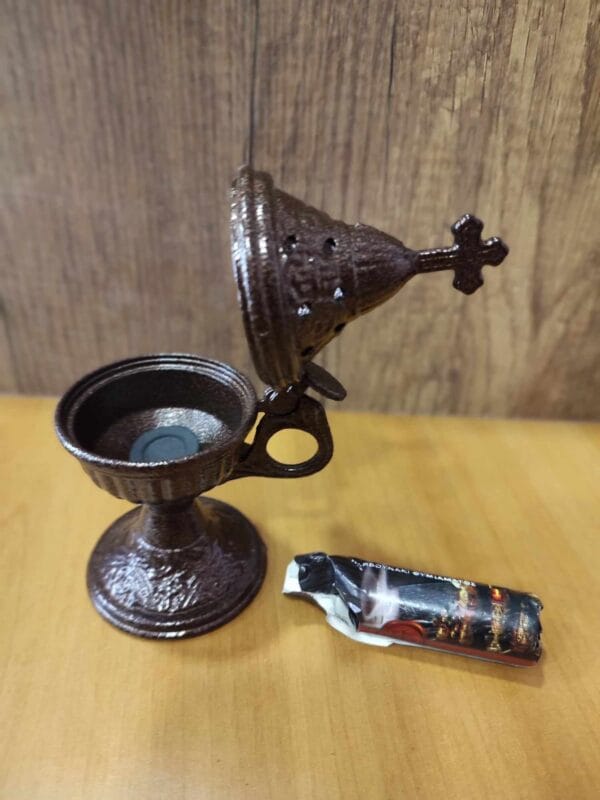 Outdoor Brown Metal Censer