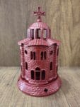 Red Standing Church Oil Lamp