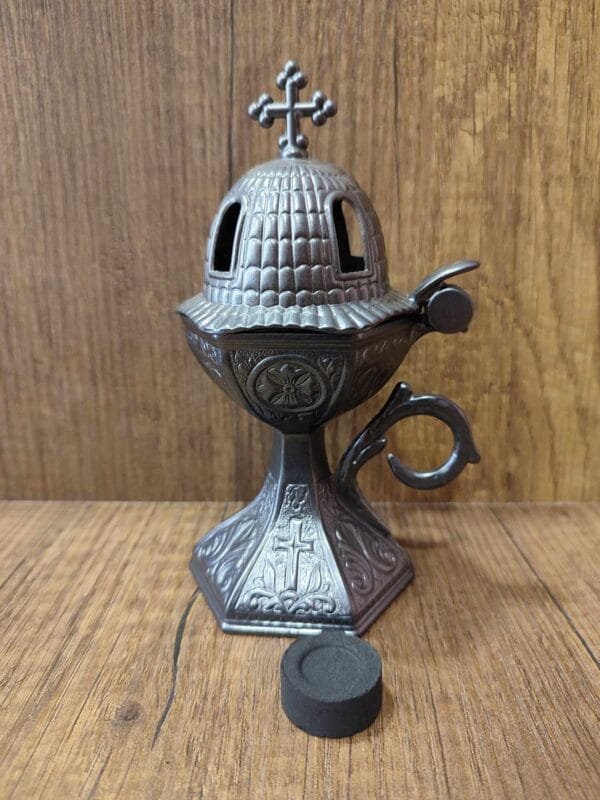 Outdoor Gray Metal Censer