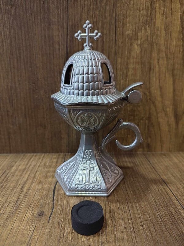 Outdoor Silver Metal Censer