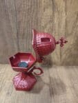 Outdoor Red Metal Censer