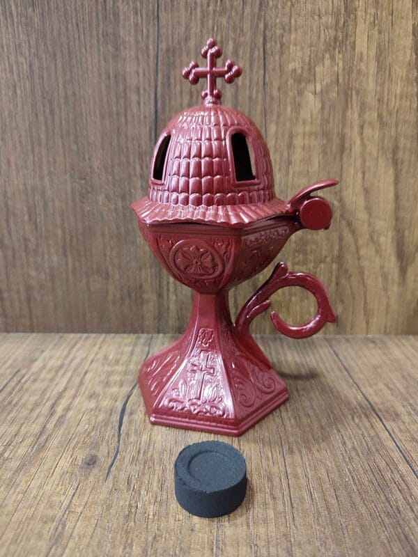 Outdoor Red Metal Censer