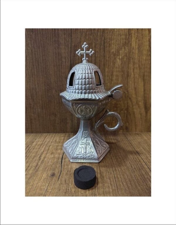Outdoor Silver Metal Censer