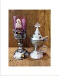 Set Oil lamp with Silver Censer