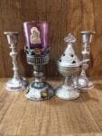 Set Oil lamp with Silver Censer