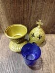 Gold Standing Oil Lamp